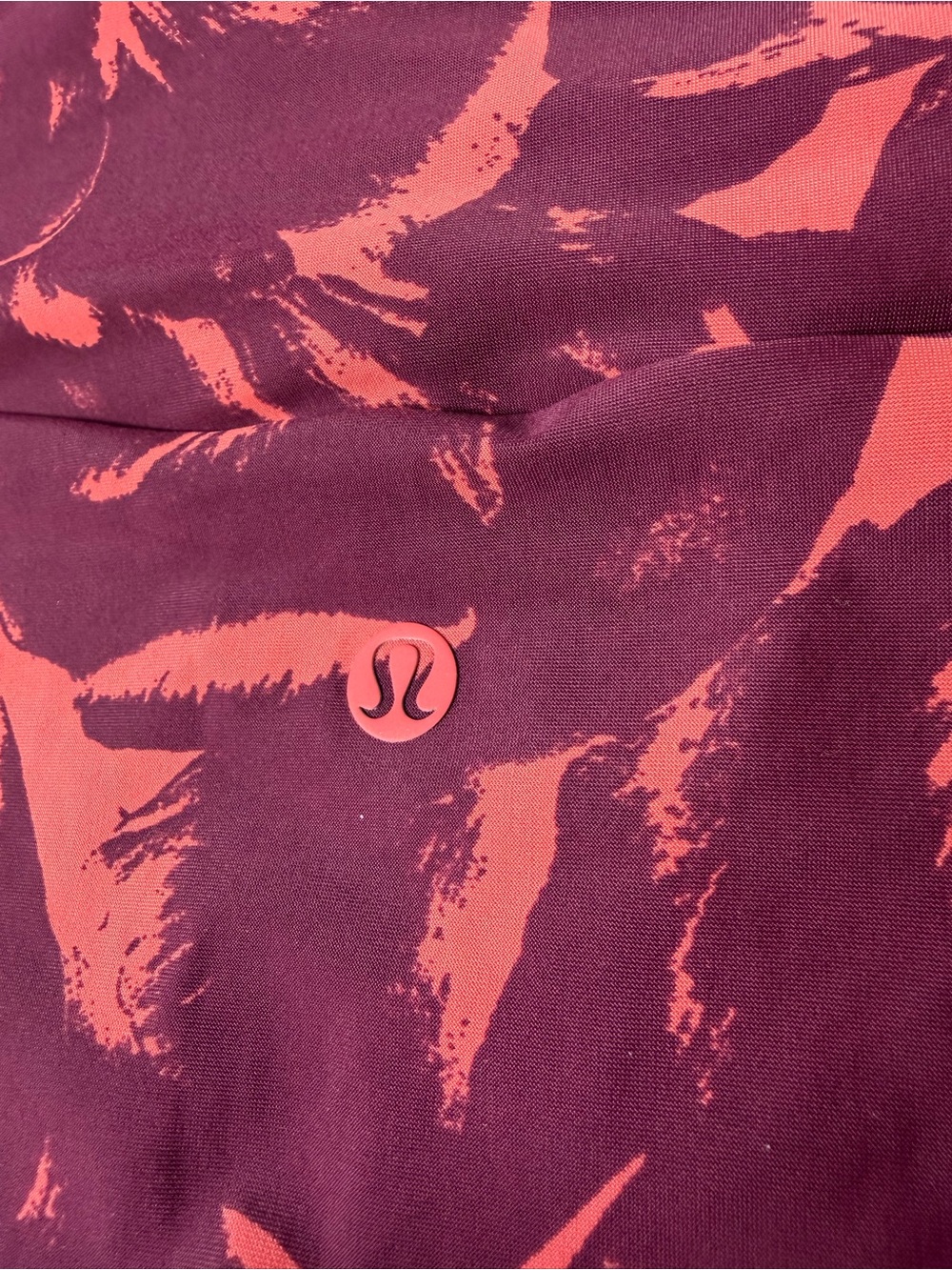 lululemon Coral & Burgundy Abstract Bikini Bottoms - Picture 4 of 13